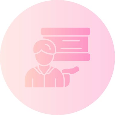 Bir insan simgesinin vektör illüstrasyonu