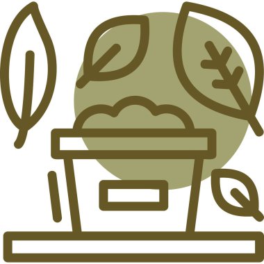 Bir tencere yemeğin vektör çizimi