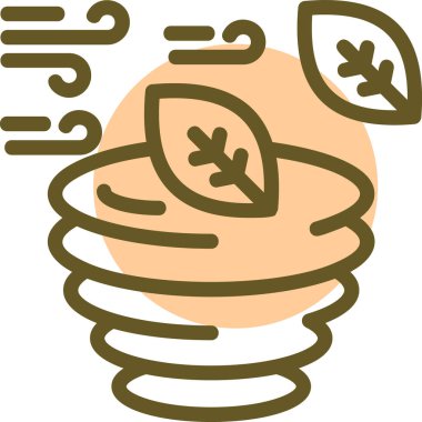 Şirin bir çizgi film simgesinin vektör çizimi