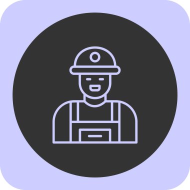 Mühendis simgesi vektör çizimi