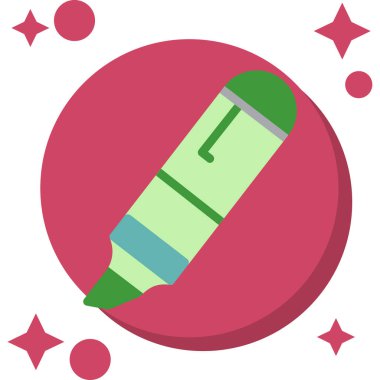 Bir karikatür kaleminin vektör çizimi