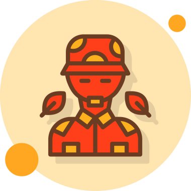 asker modern simgesi, vektör illüstrasyonu