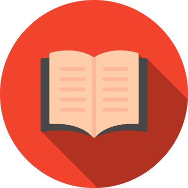 kitap simgesi, vektör illüstrasyonu