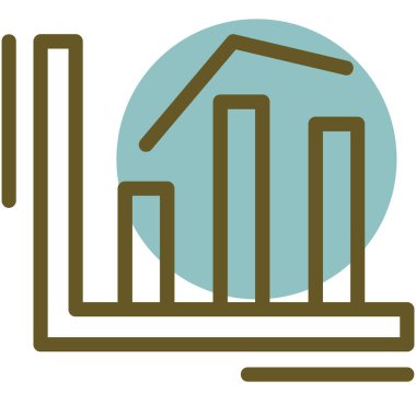 gayrimenkul, emlak simgesi vektör illüstrasyonu