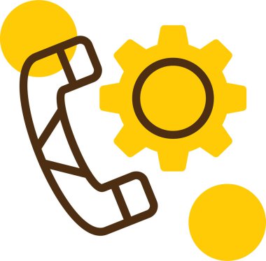 Telefon simgesi vektör illüstrasyonu