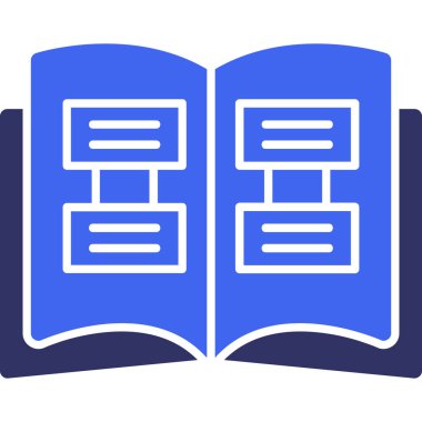 Kitap. Web simgesi basit illüstrasyon