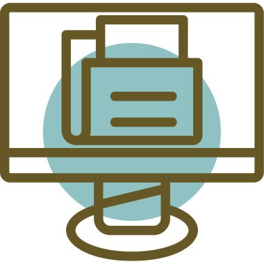 Web simgesi, vektör illüstrasyonu