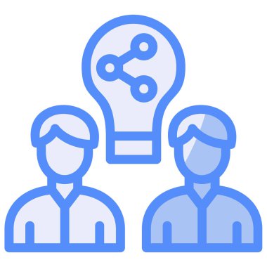 Bir fikrim var. Web simgesi basit illüstrasyon