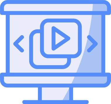 Bilgisayar. Web simgesi basit illüstrasyon