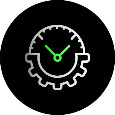 Projeniz için vektör zaman yönetim simgesi