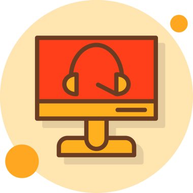 Bilgisayar. Web simgesi basit illüstrasyon