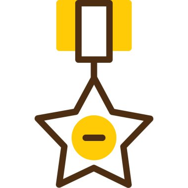 Madalya. Web simgesi basit illüstrasyon