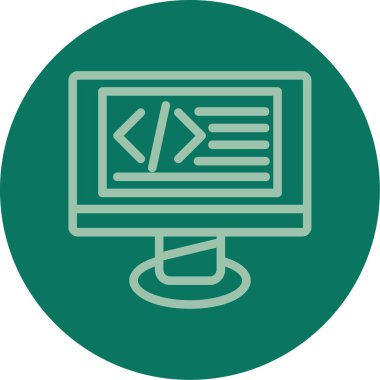 vektör lcd simgesi illüstrasyonu