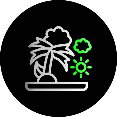 güzel yaz vektör simgesi