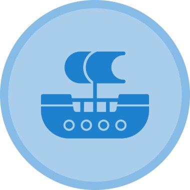 Tekne. Web simgesi basit illüstrasyon