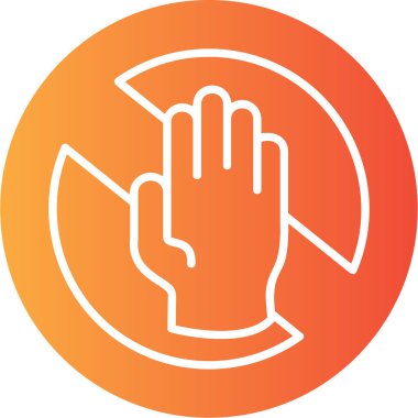 vektör el düz simgesi