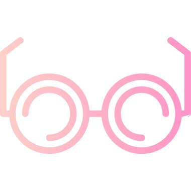 Gözlük simgesi, vektör çizimi