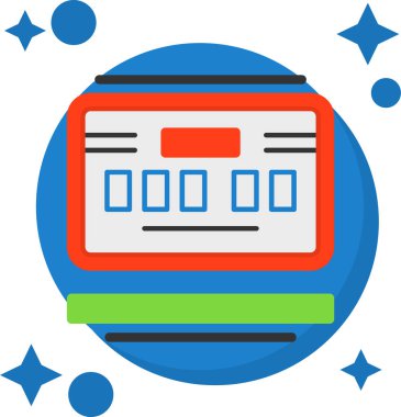 Bilgisayar. Web simgesi basit illüstrasyon