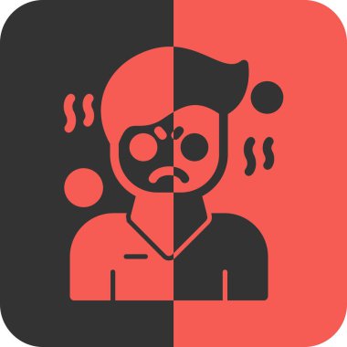 Bir yüz simgesinin vektör illüstrasyonu