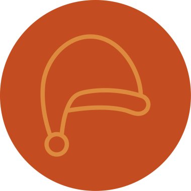 Şapka simgesinin vektör illüstrasyonu