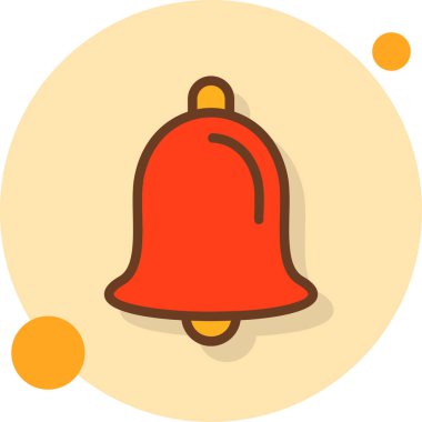 Çan simgesi, vektör çizimi