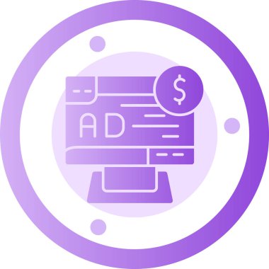 Dolar simgesi vektör illüstrasyonu