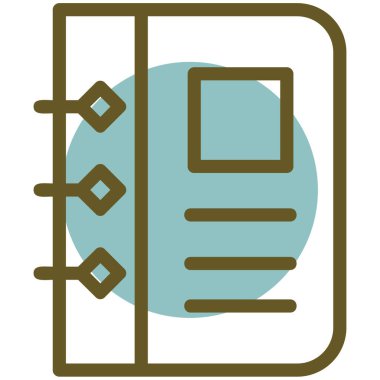 kitap simgesi, vektör illüstrasyonu