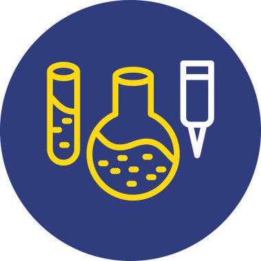 test tübü ikon vektör çizimi
