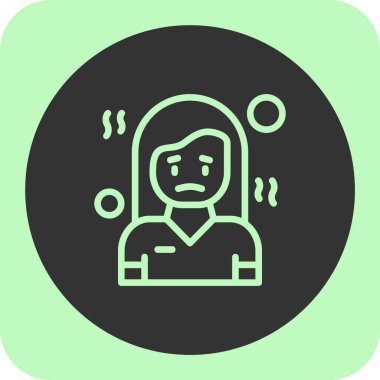 bir kişi simgesi ile kadın avatar kullanıcısı, basit vektör