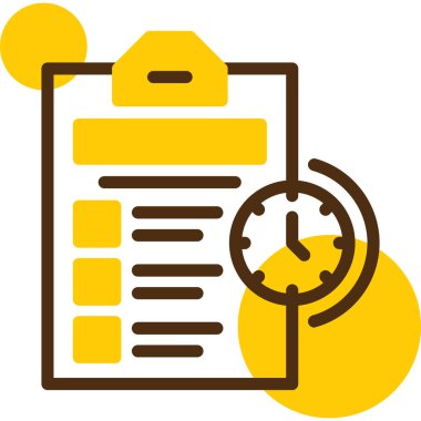 Zaman yönetimi simgesi vektör illüstrasyonu