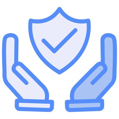 kalkan ikon vektör illüstrasyonu