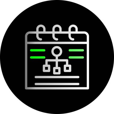 vektör lcd simgesi illüstrasyonu