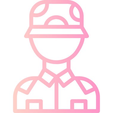 İşçi. Web simgesi basit tasarım