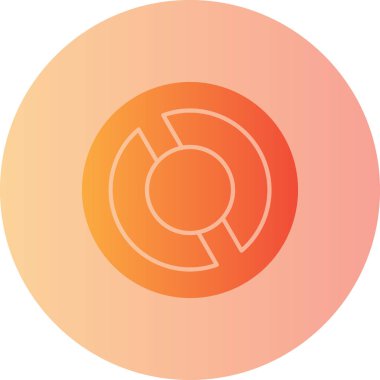 Modern bir simgenin vektör illüstrasyonu