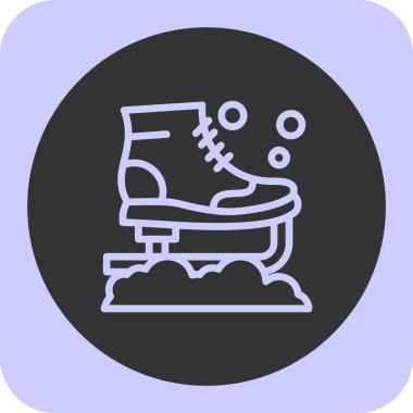 Yerde havluyla yüzme kabının vektör çizimi