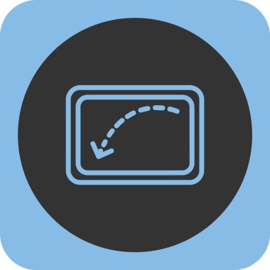 Bir web simgesinin vektör illüstrasyonu