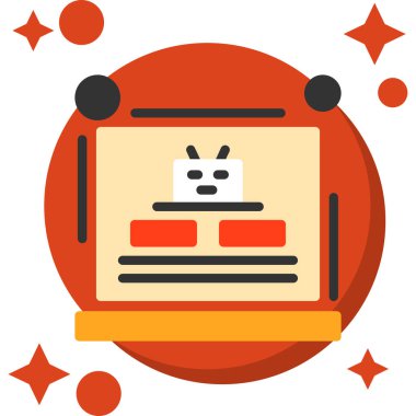 Doldurulmuş hayvan kedi simgesi - taslak biçimi