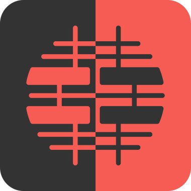 İtalya haritalı izole edilmiş bir bayrak simgesi