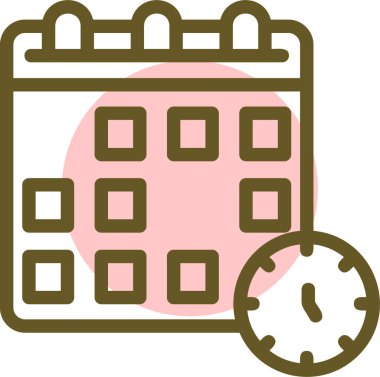 Takvim. Web simgesi basit illüstrasyon