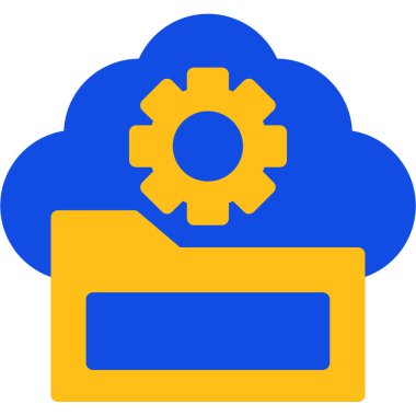 bulut hesaplama vektörü simgesi