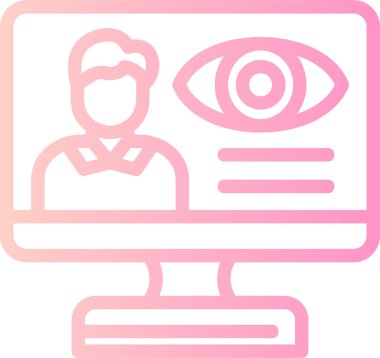 Kimlik kartı. Web simgesi basit illüstrasyon