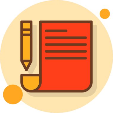 Bir kalemin vektör illüstrasyonu