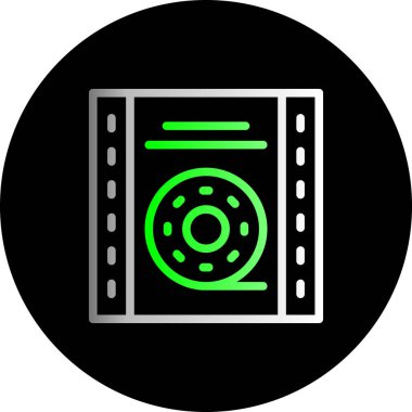 Benzersiz Radyo Vektörü Kabartma Simgesi