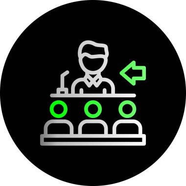 Bir erkek ve kadın ikonunun vektör çizimi