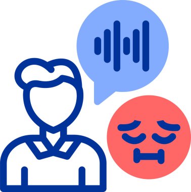 vector illustration of a sad face icon