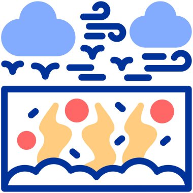 Bulut. Web simgesi basit illüstrasyon