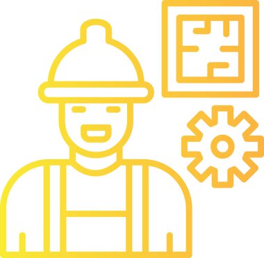 Yapı simgesi, vektör illüstrasyonu