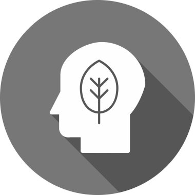 Beyin simgesi, vektör illüstrasyonu