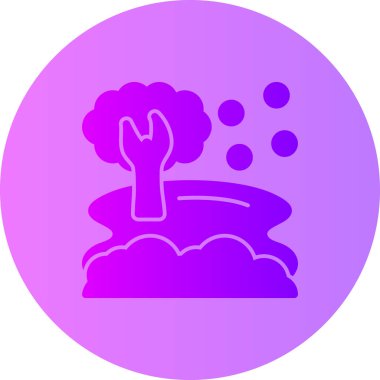 Bir çiftlik simgesinin vektör illüstrasyonu