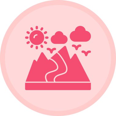 Bir ağaç simgesinin vektör illüstrasyonu